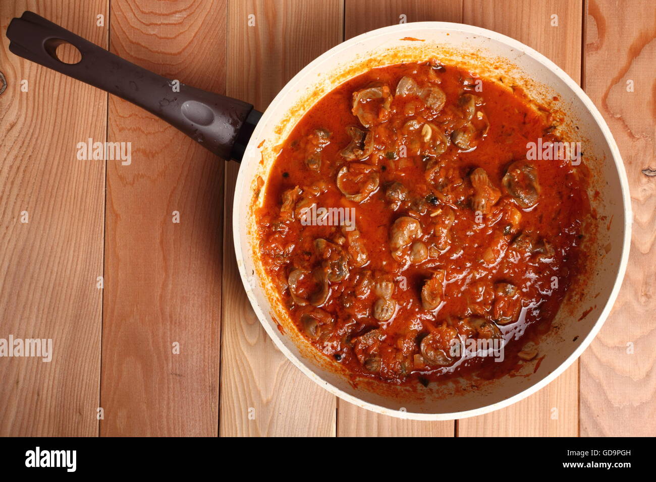 Chicken gizzard stew Stock Photo Alamy