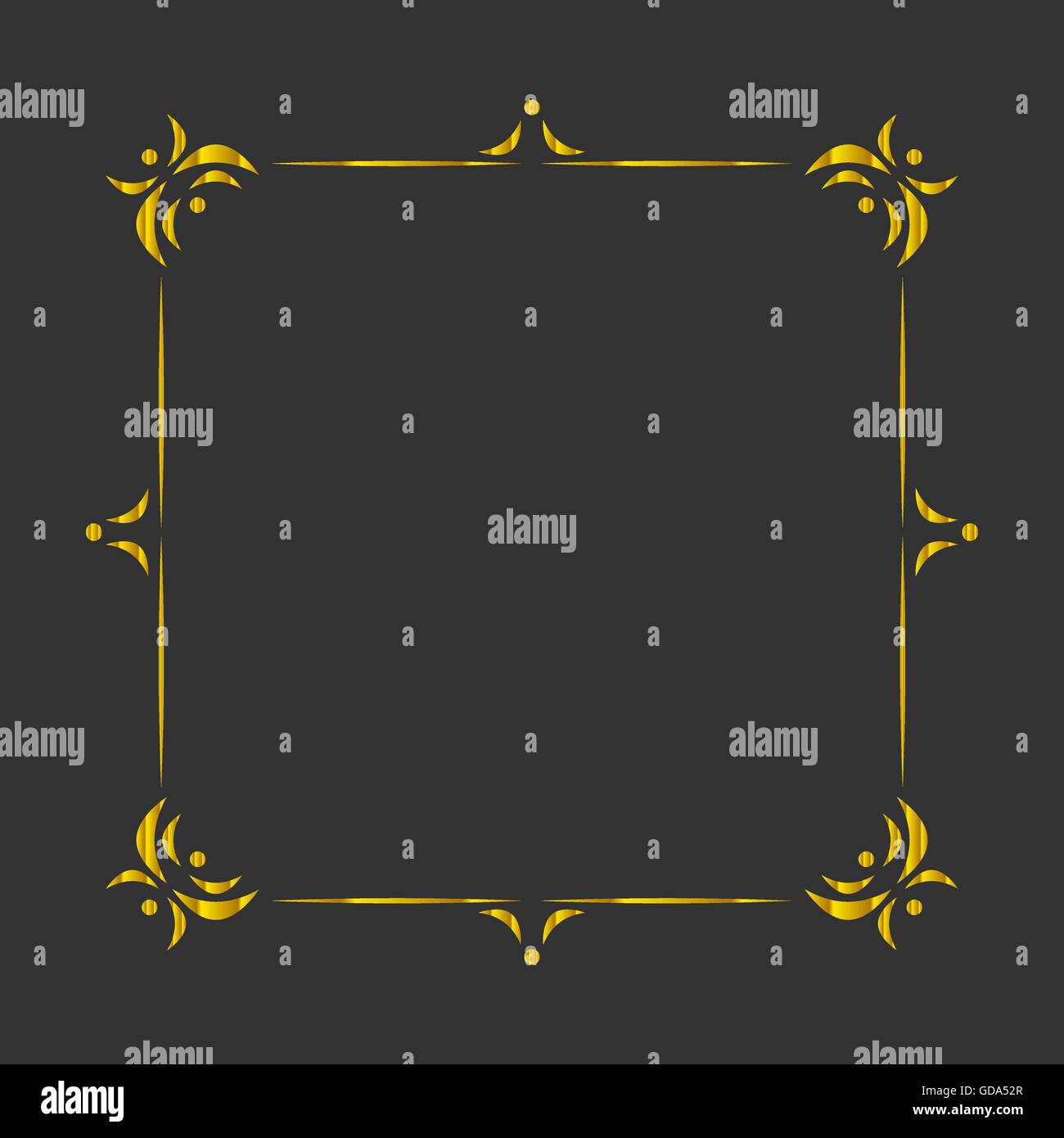 Vintage gold frame Stock Vector Image & Art - Alamy