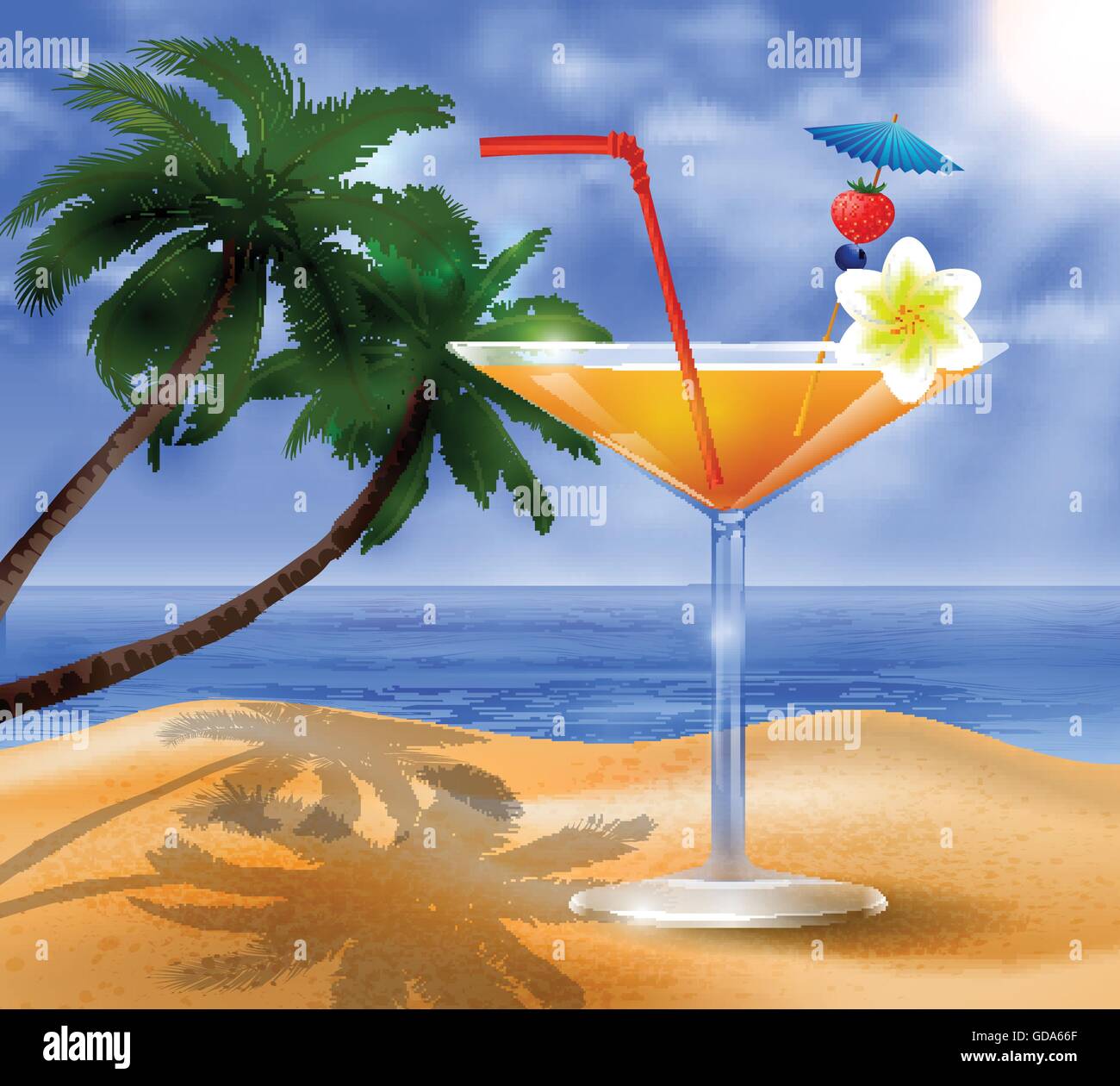 tropical vector background Stock Vector Image & Art - Alamy