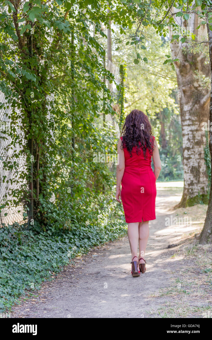 Woman heels rear hi-res stock photography and images - Alamy