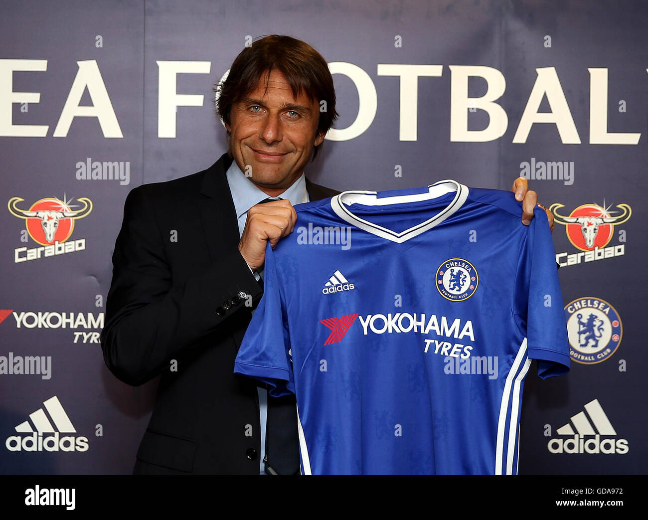 Chelsea new manager Antonio Conte is unveiled during a press conference
