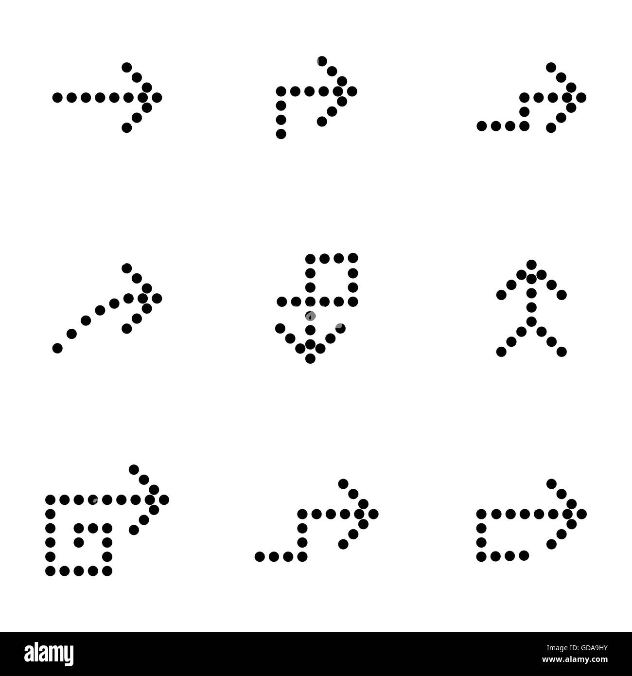 Vector black arrows icons set Stock Vector Image & Art - Alamy