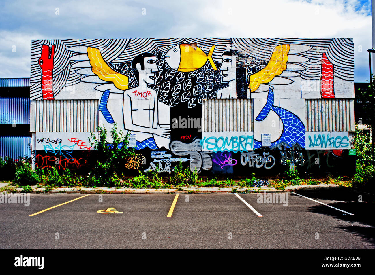 Graffiti, Newcastle upon Tyne Stock Photo
