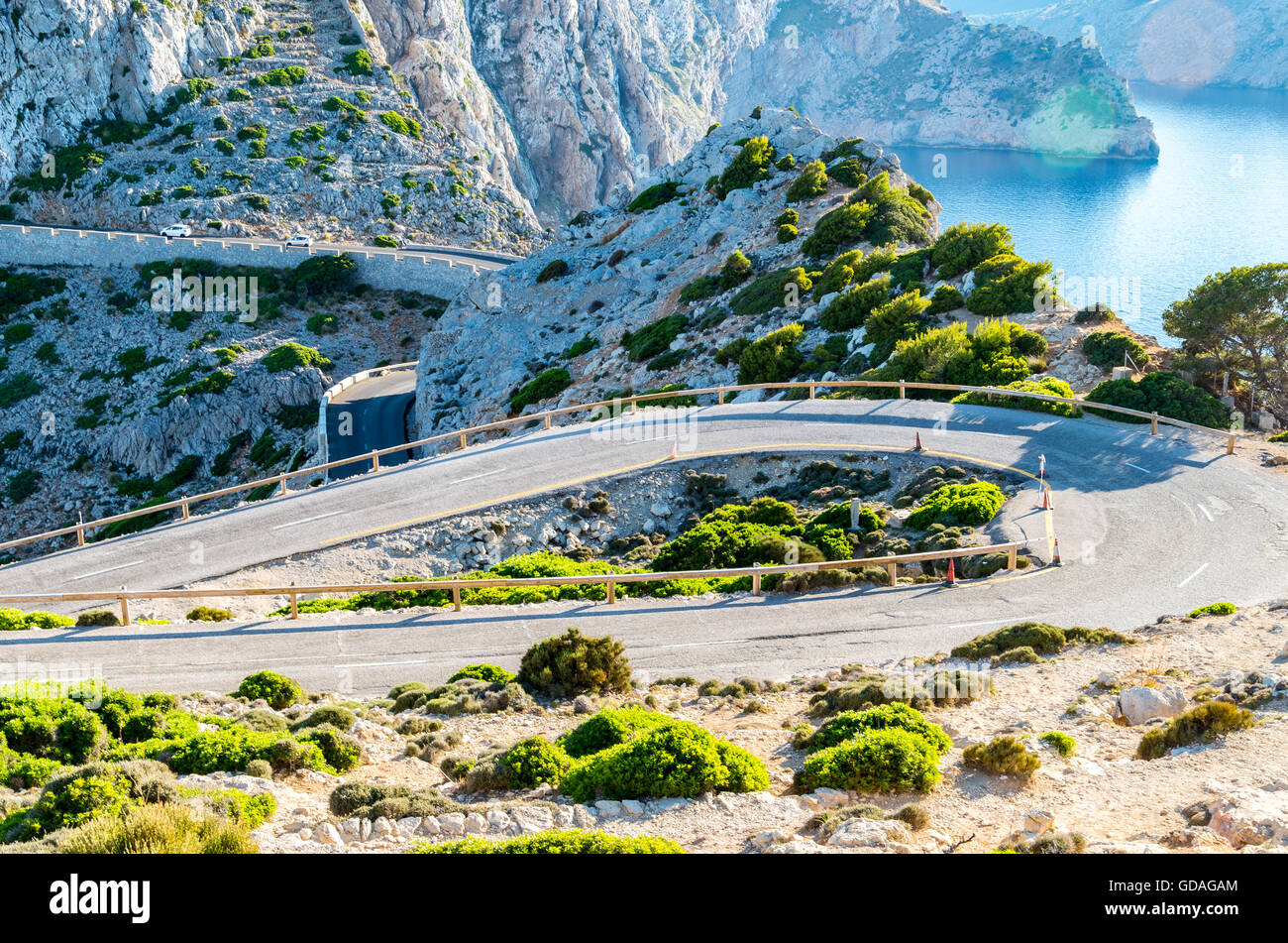 Cap Formentor Mallorca Spain winding roads Stock Photo Alamy