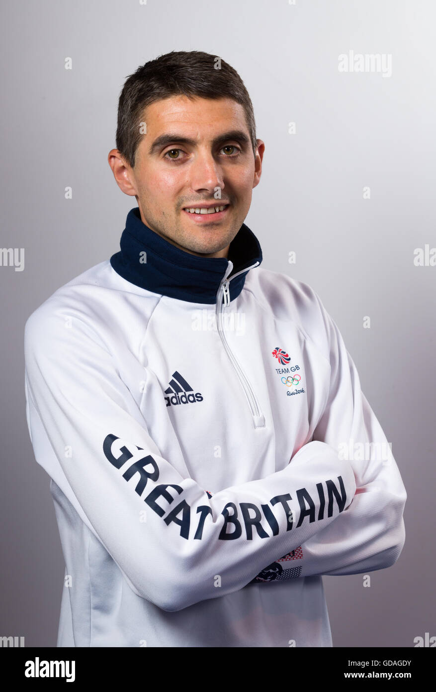 Robert Mullett during the Team GB Kitting Out session at the NEC, Birmingham. Stock Photo
