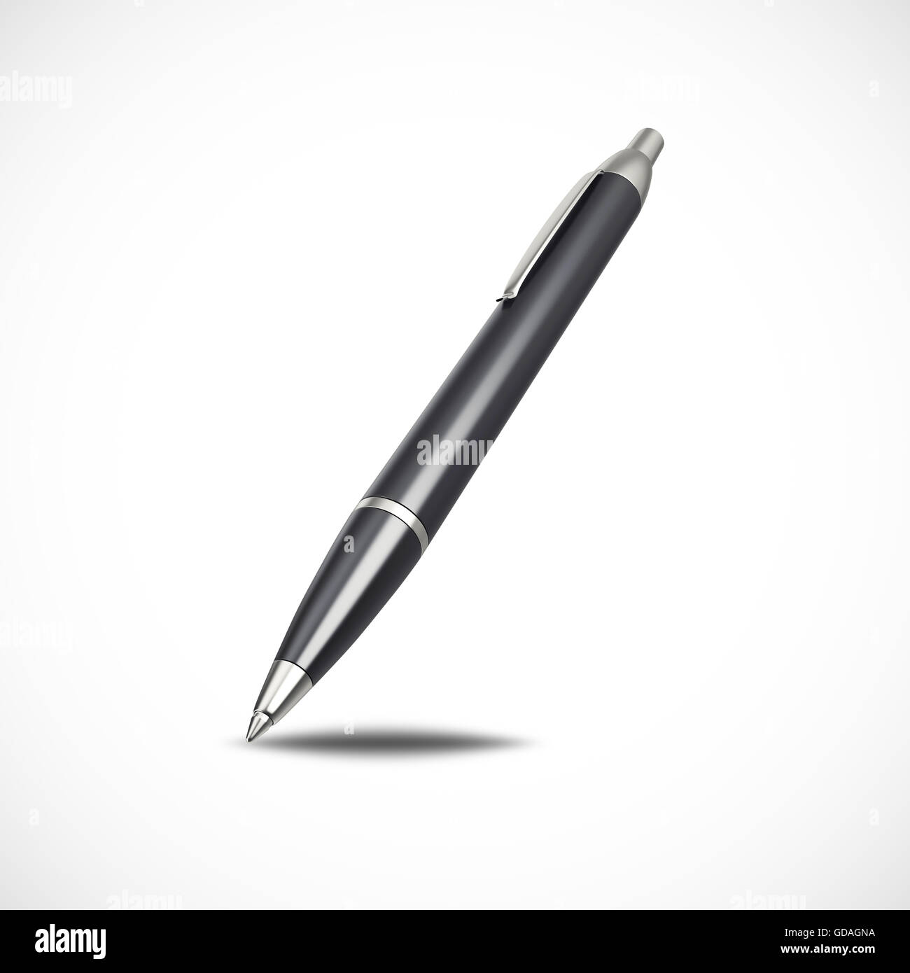 Fountain pen isolated on white background. 3d illustration Stock Photo ...