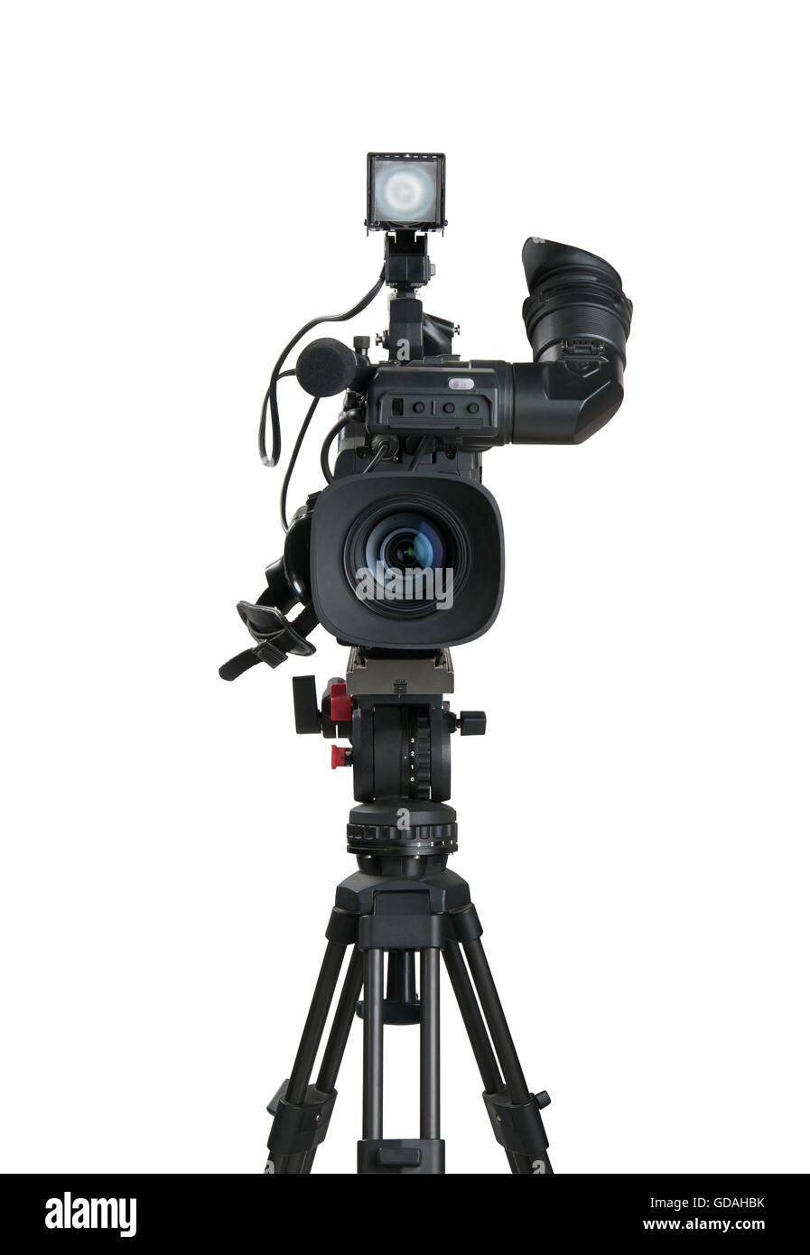 Professional digital video camera, isolated on white background Stock Photo Alamy