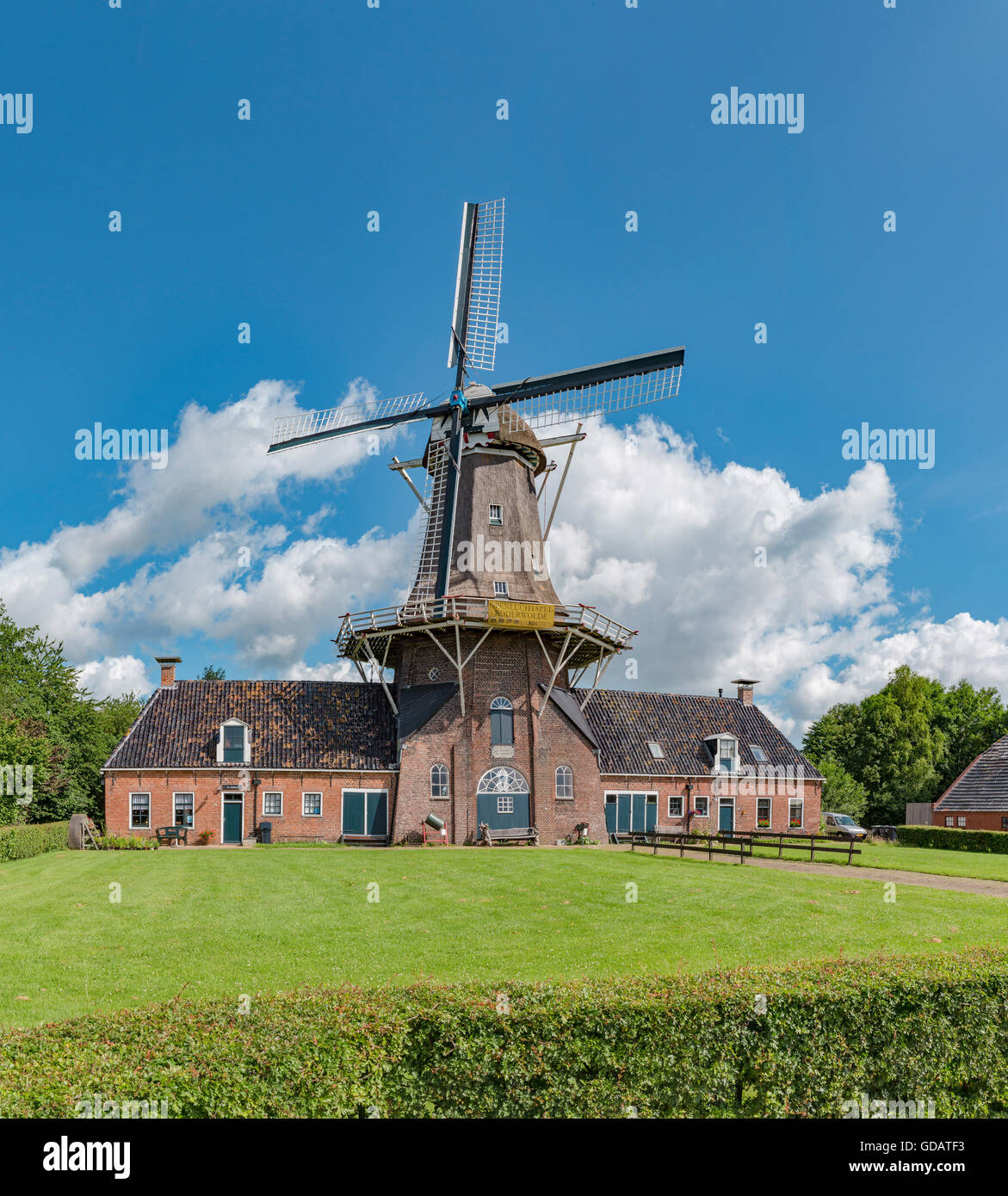 Roderwolde,Drenthe,Windmill called Woldzigt Stock Photo