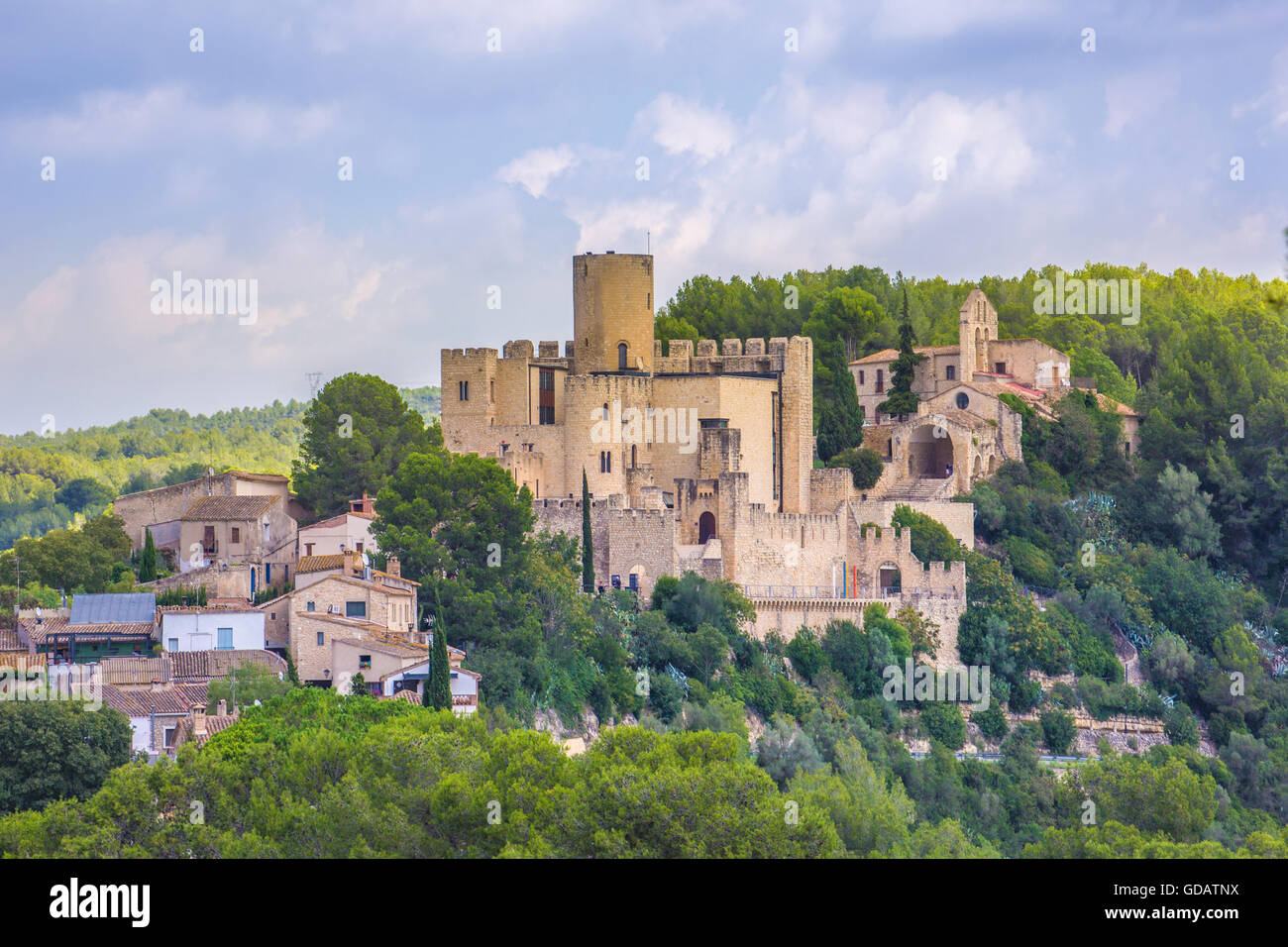 Spain,Catalonia,Barcelona province,Castellet City,the castle Stock Photo