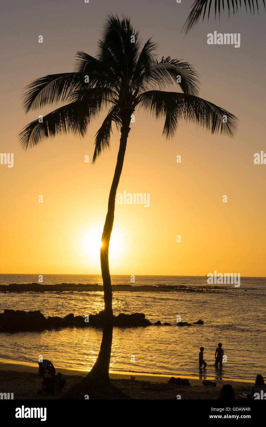 USA,Vereinigte Staaten,Amerika,South Pacific,Hawaii,Kauai,Poipu Beach Park Stock Photo