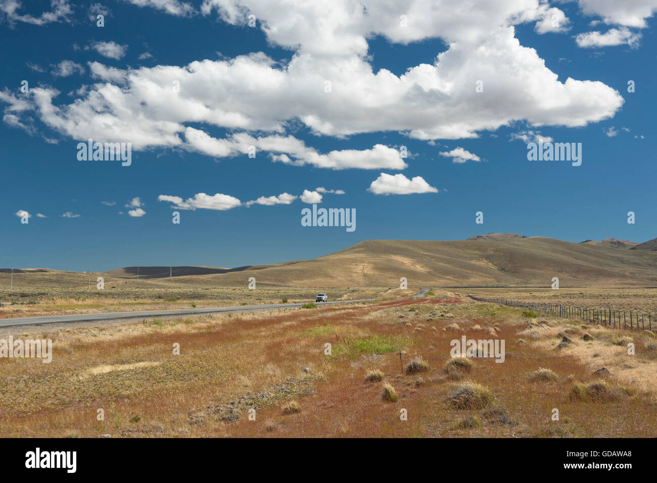 South America,Argentina,Patagonia,Chubut,highway,Ruta 40,highway Stock Photo