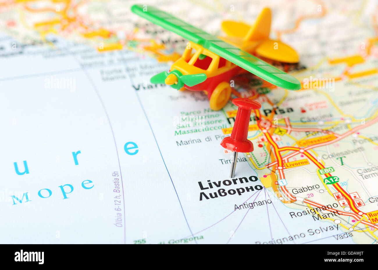 Map of livorno hi-res stock photography and images - Alamy