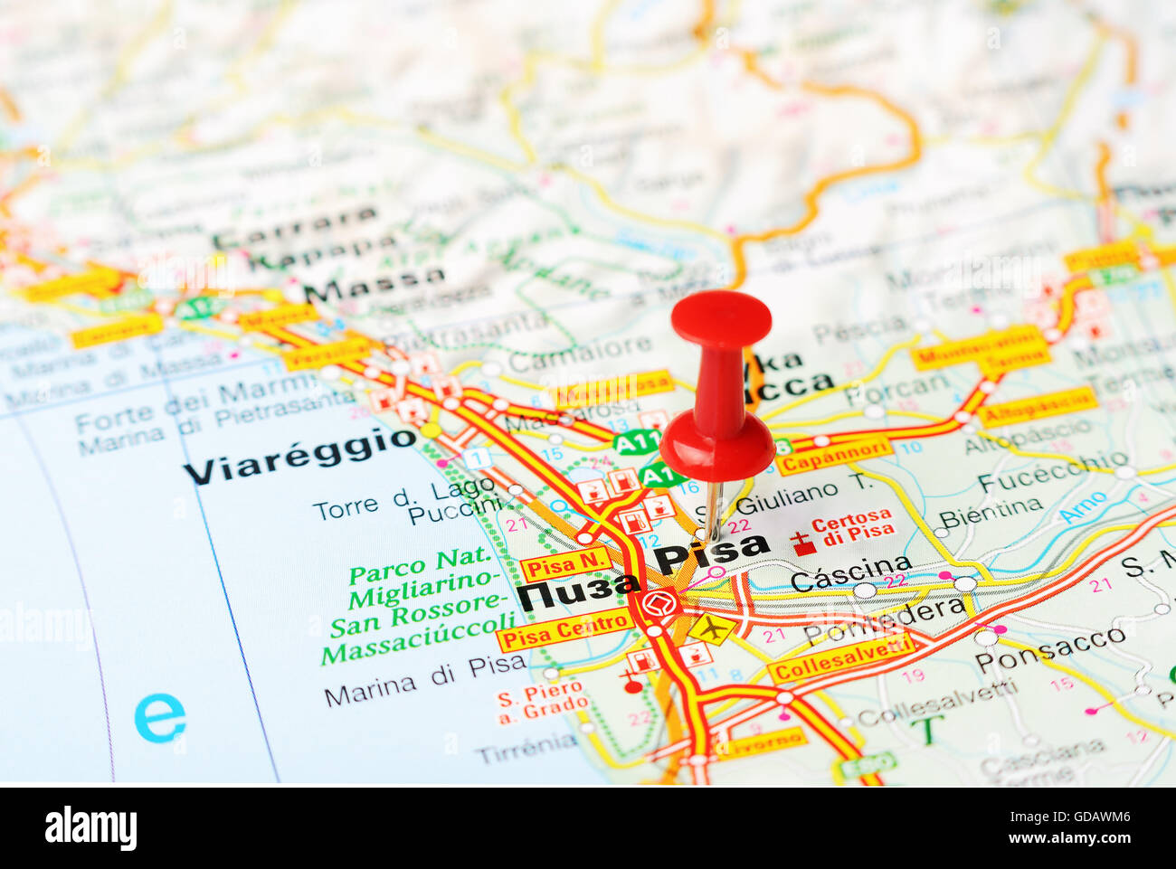 Map of pisa hires stock photography and images Alamy