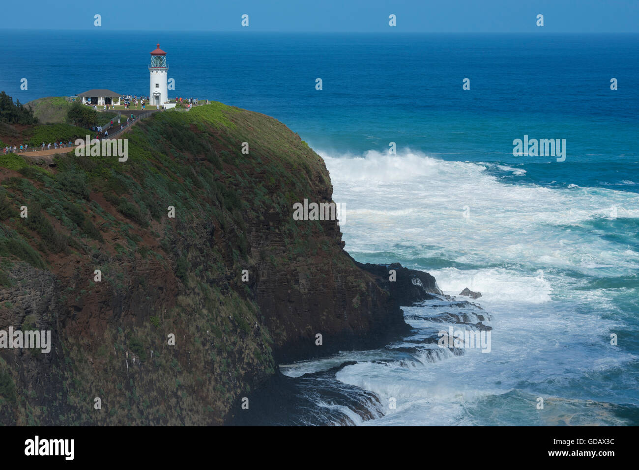 USA,Vereinigte Staaten,Amerika,South Pacific,Hawaii,Kauai,Kilauea Point,lighthouse Stock Photo