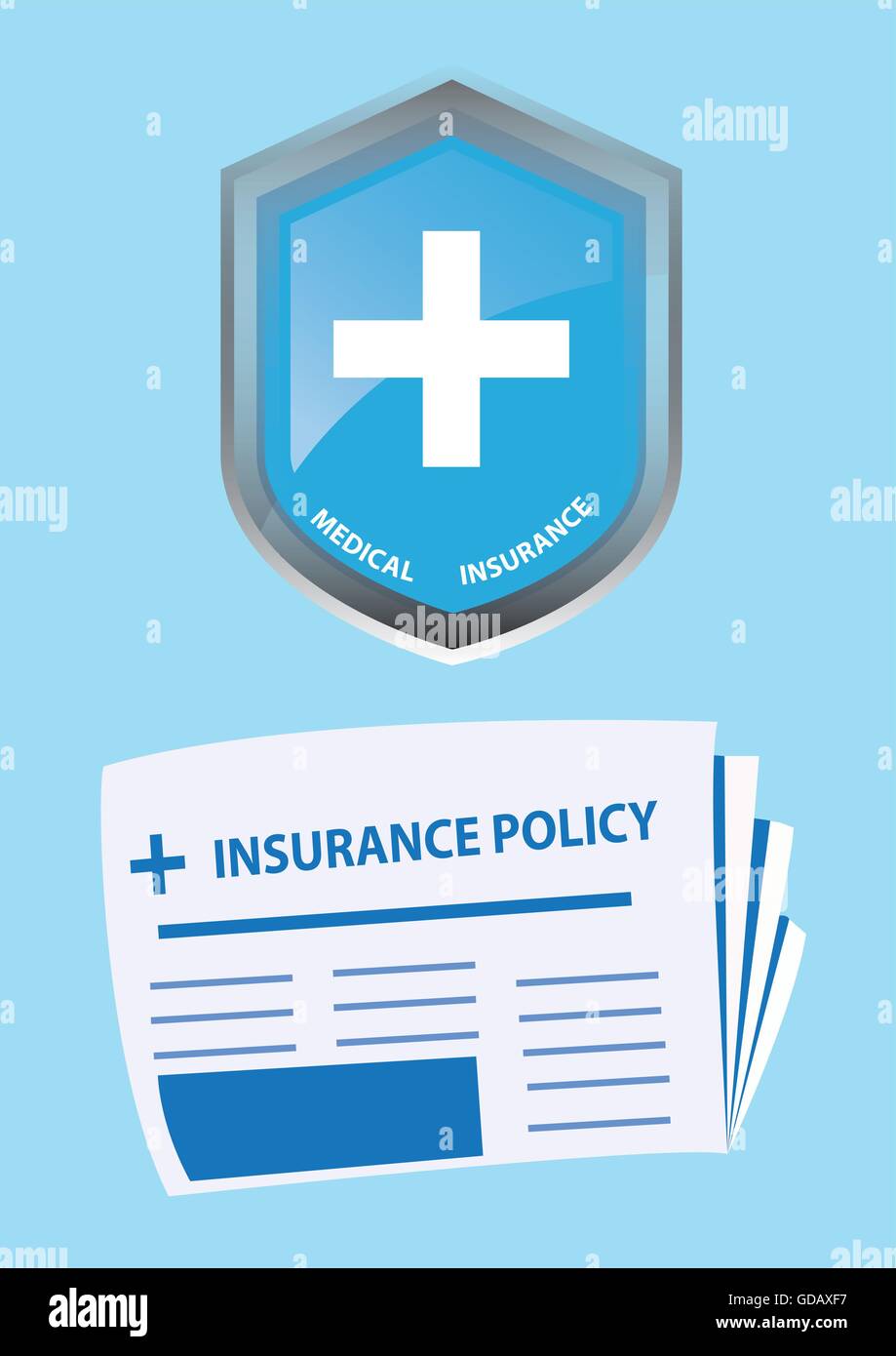 Medical Insurance Icon And Insurance Policy Vector Illustration Stock Vector Image And Art Alamy 5425