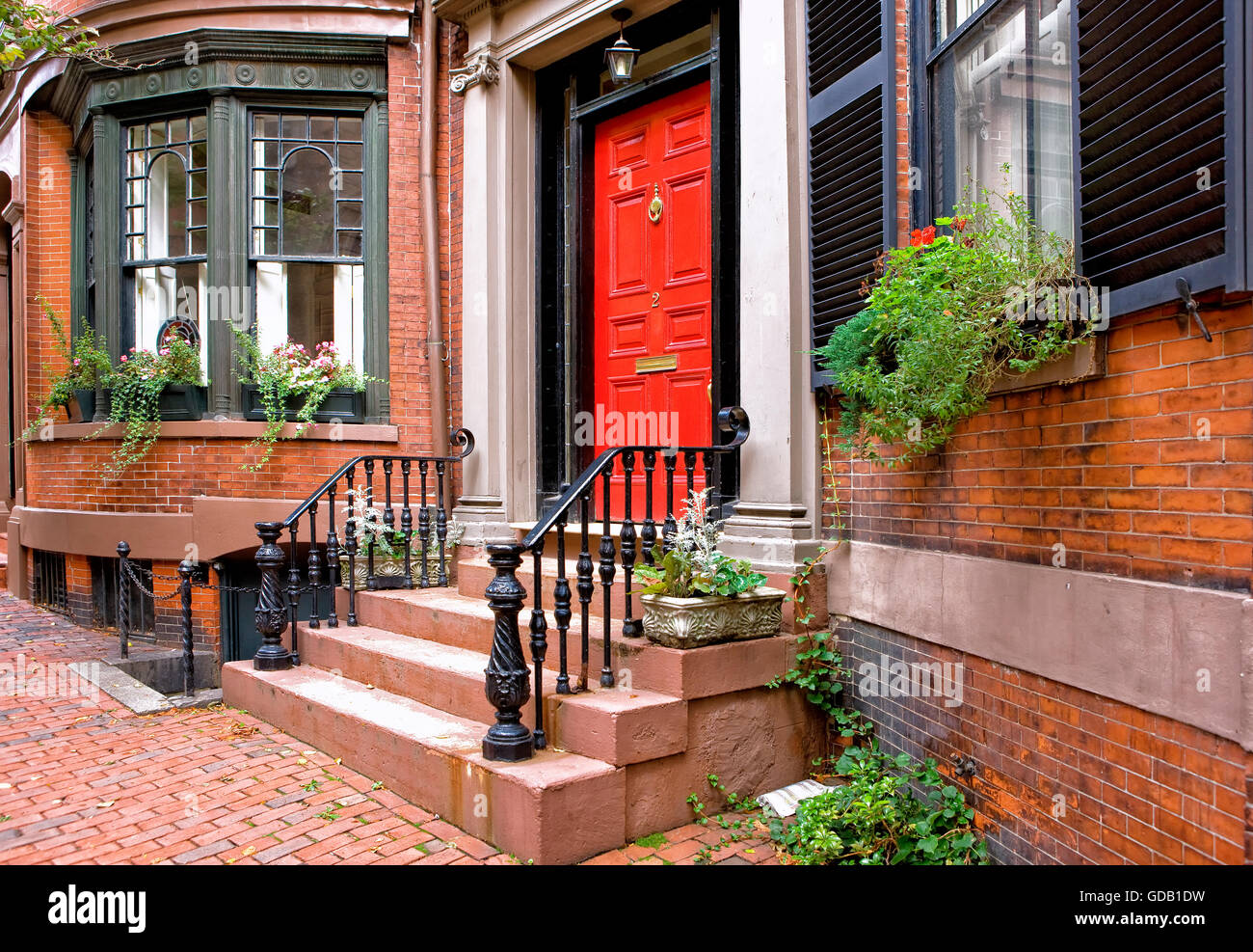 Residence in Beacon Hill, Boston Stock Photo Alamy