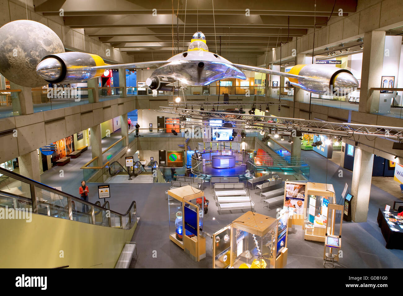 The hall of the Museum of Sciences in Boston Stock Photo - Alamy