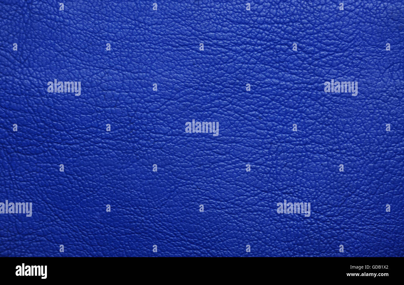 Blue   leather texture closeup, useful as background Stock Photo