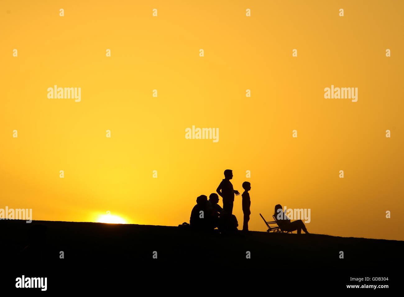 Doha corniche in qatar sunset hi-res stock photography and images - Alamy