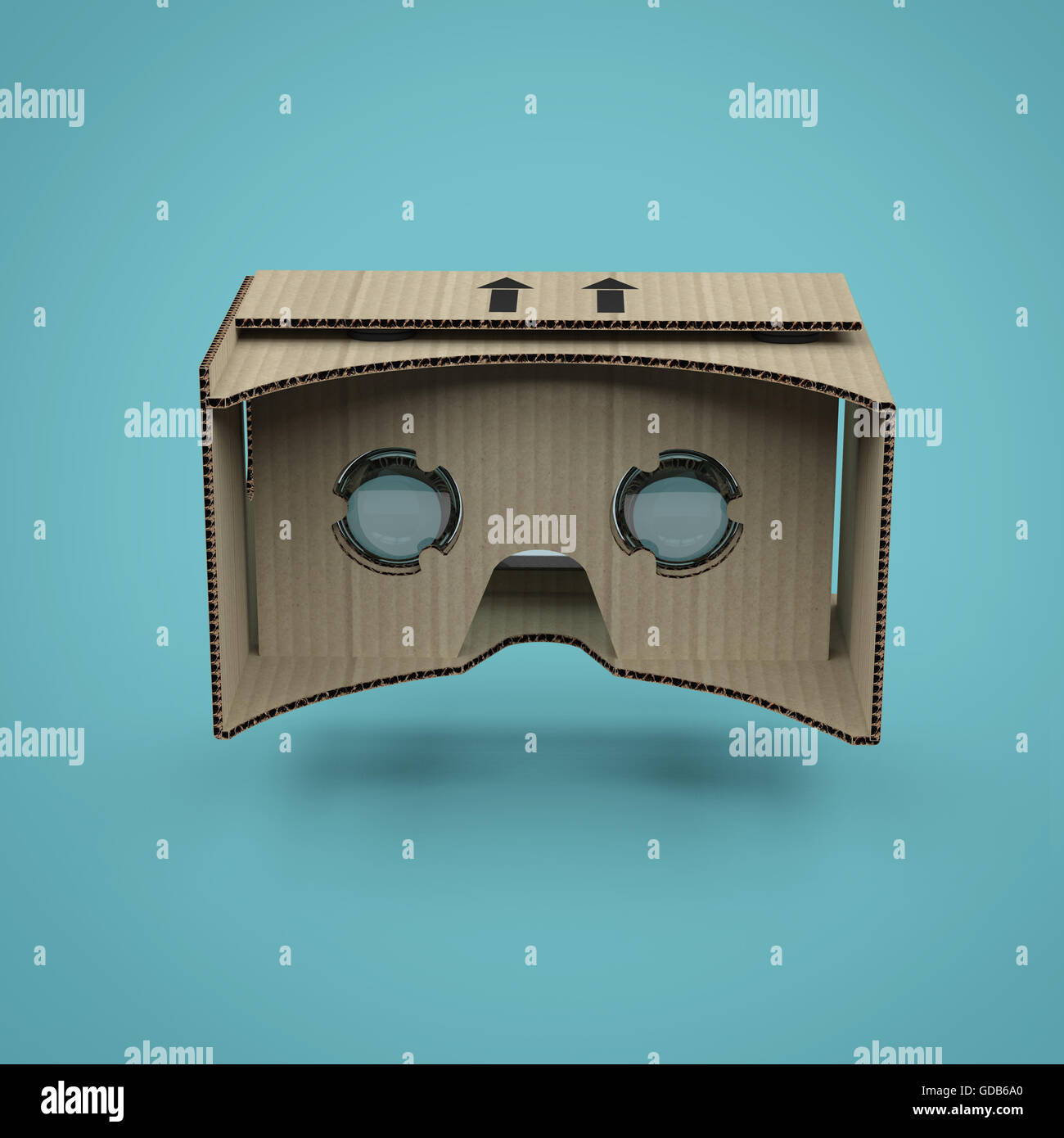 Virtual goggles eyewear cardboard head equipment VR helmet, augmented