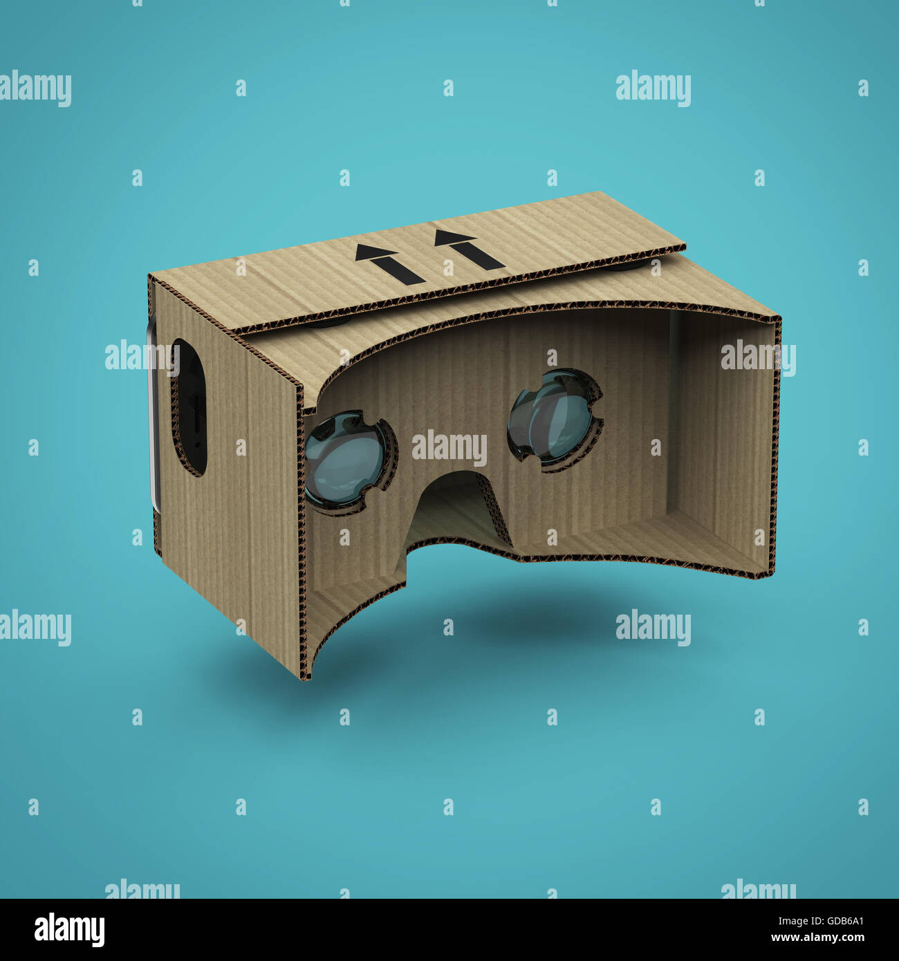 Virtual goggles eyewear cardboard head equipment VR helmet, augmented