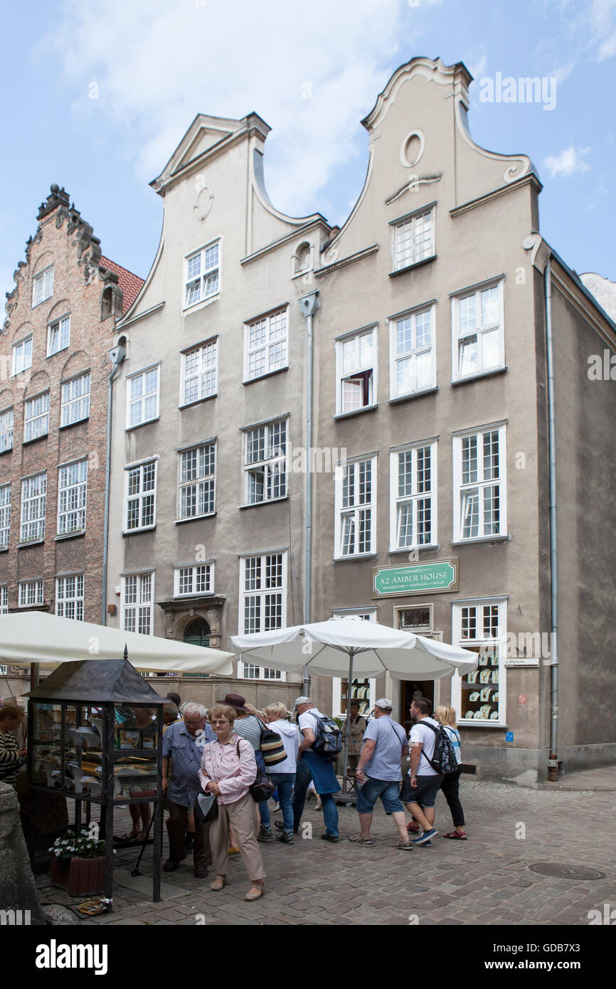 Ulica Mariacka Gdansk, Poland Stock Photo