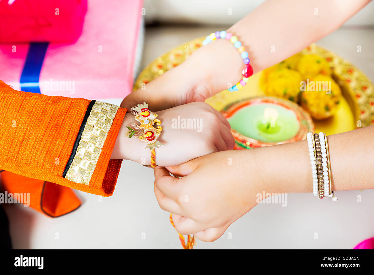 picture Hand Raksha Bandhan Photography https www alamy com stock photo 2 indians kids brother and sister raksha bandhan festival hand tying 111502517 html