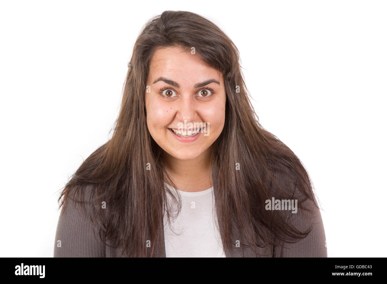 Mature overweight woman smile hi-res stock photography and images - Alamy