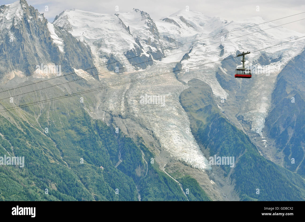 Cable car in mountains, Chamonix Montblanc, France Stock Photo Alamy