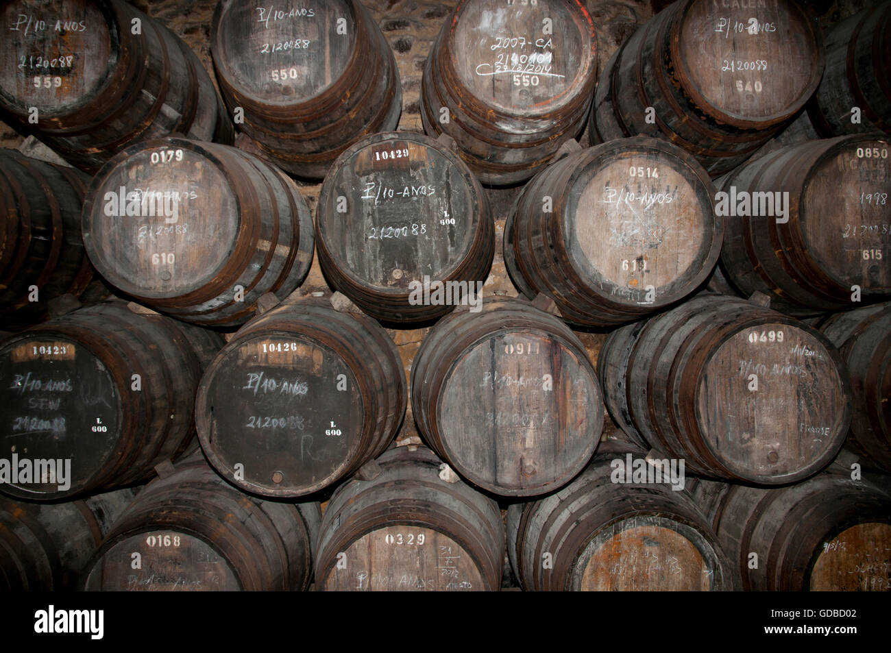 Port Wine Barrels - Porto - Portugal Stock Photo - Alamy