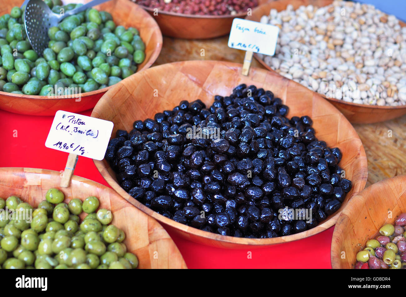 Olives, french food market Stock Photo Alamy