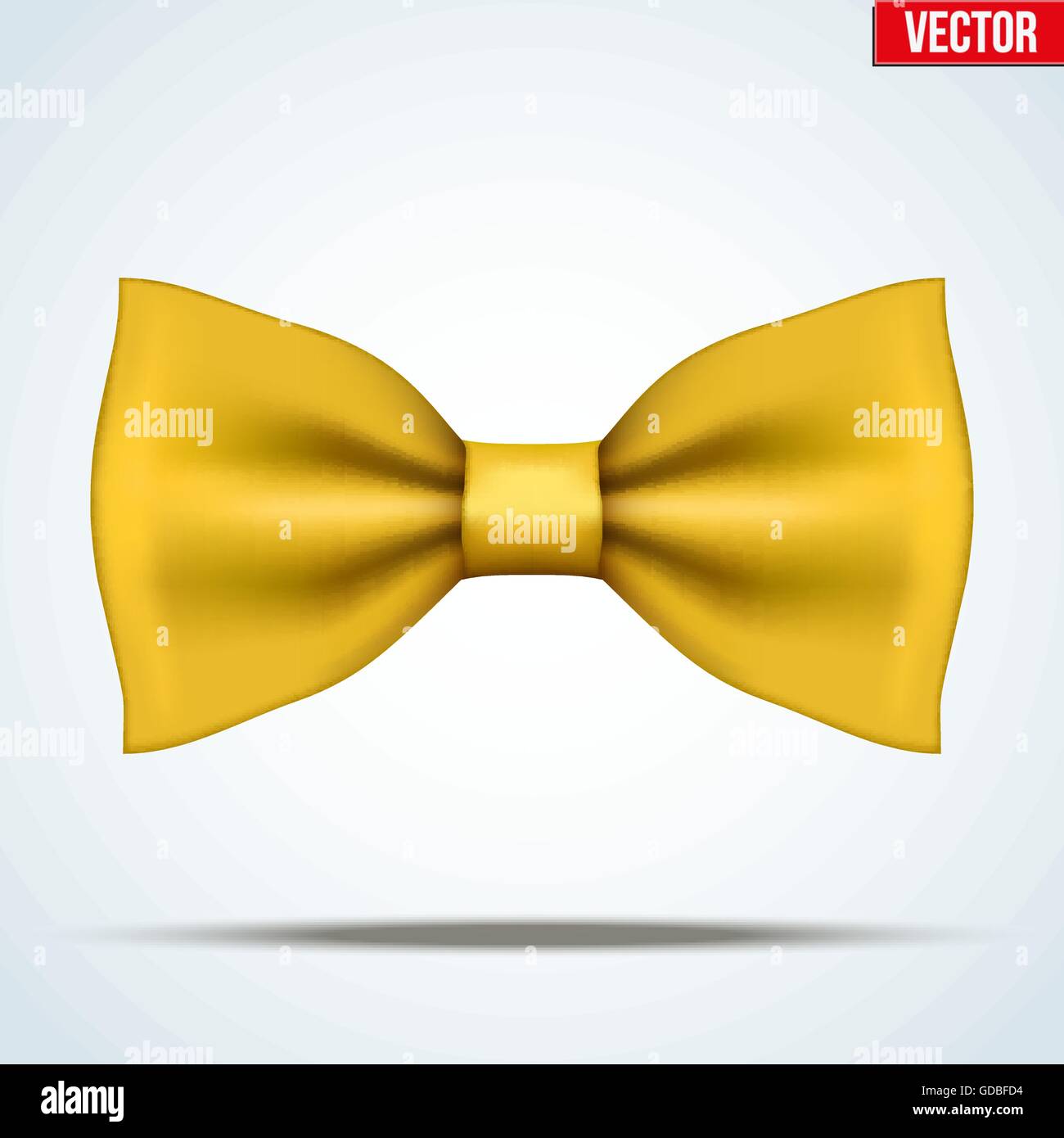 Realistic yellow bow tie Stock Vector Image & Art - Alamy