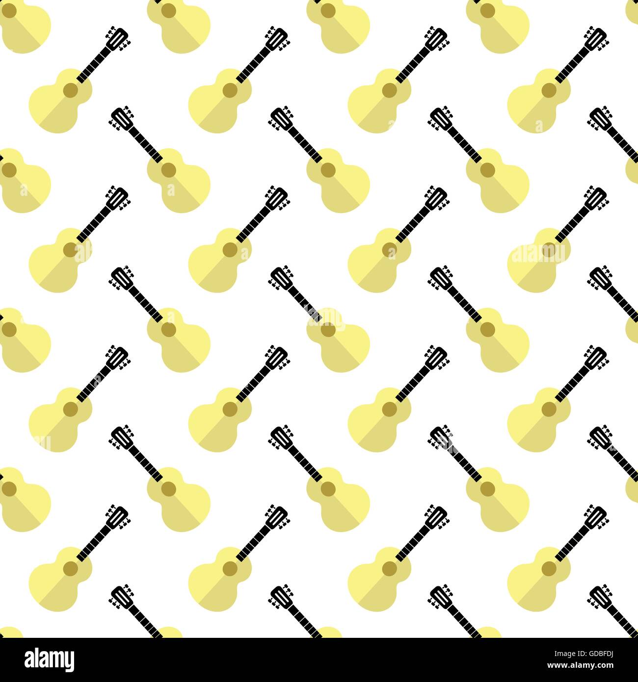 Guitar Silhouette Seamless Background Stock Vector Image & Art - Alamy