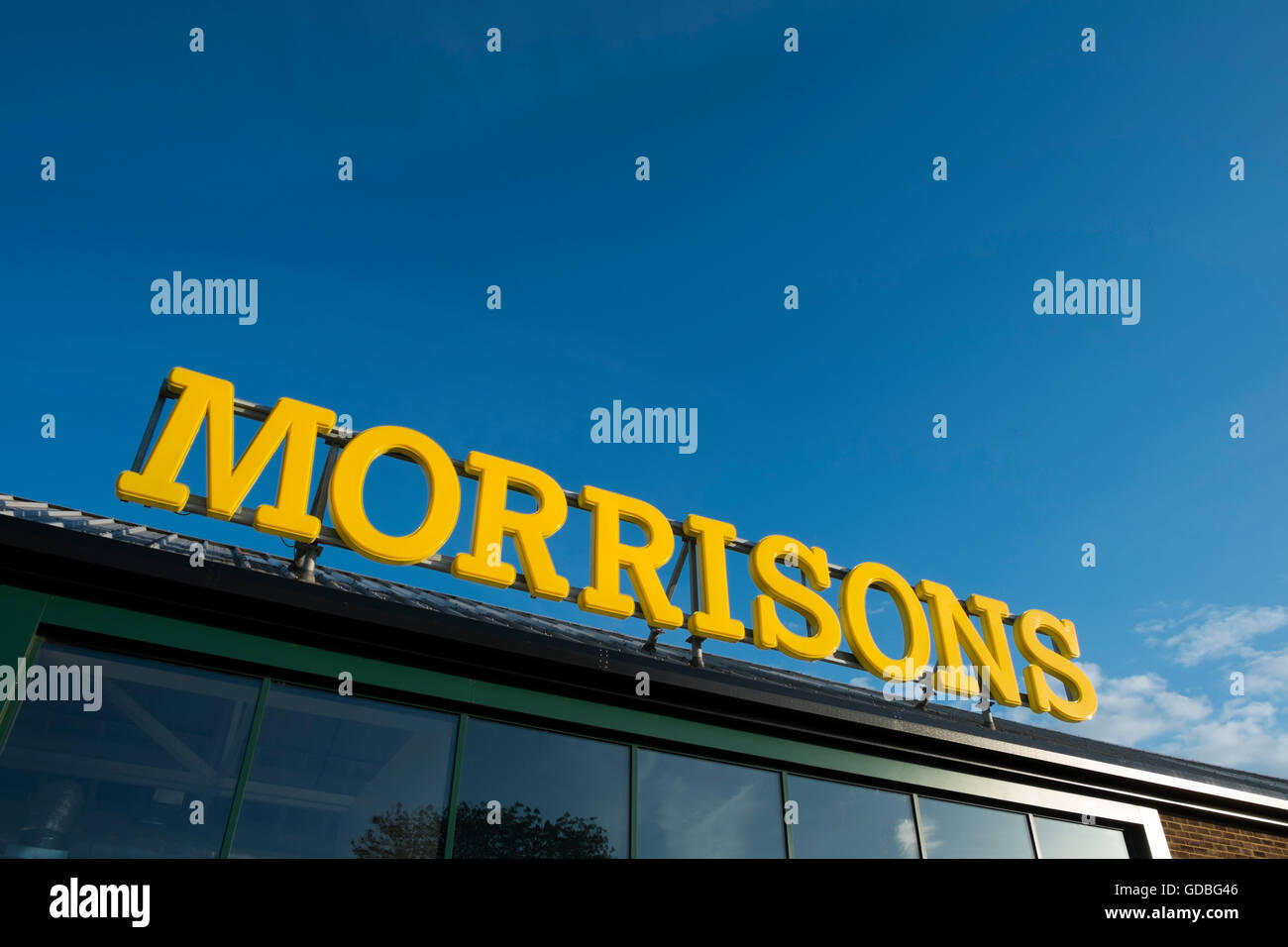 Morrisons Supermarket Sign Stock Photo