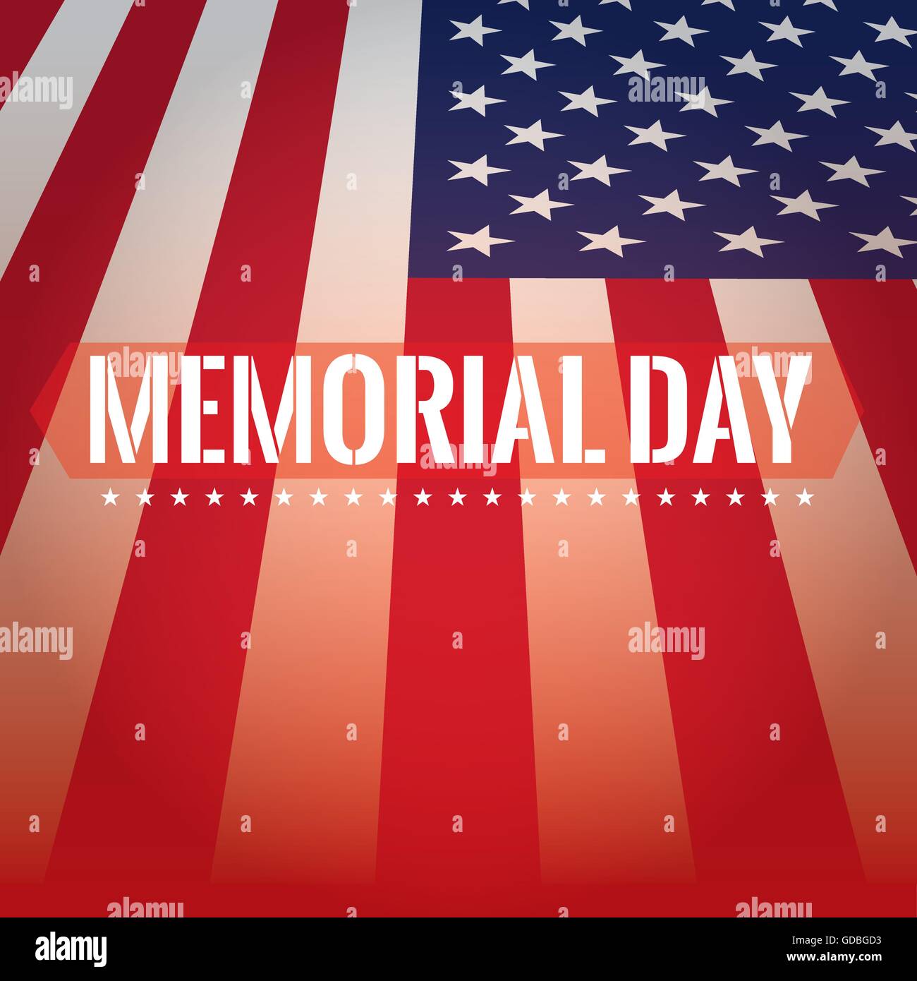 Colored background with text and the american flag for memorial day ...