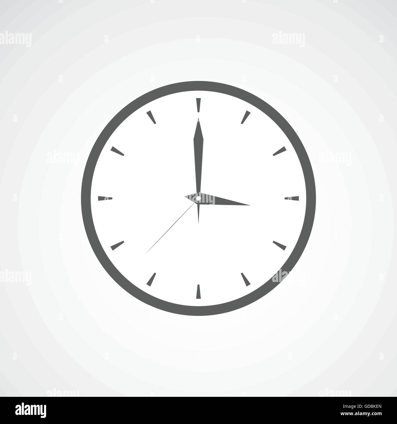 Grey clock icon Stock Vector Image & Art - Alamy