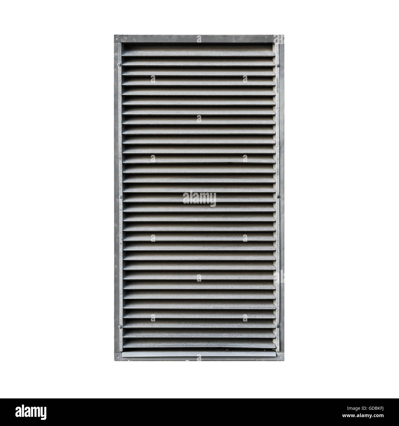 Metal ventilation grille isolated on white background Stock Photo