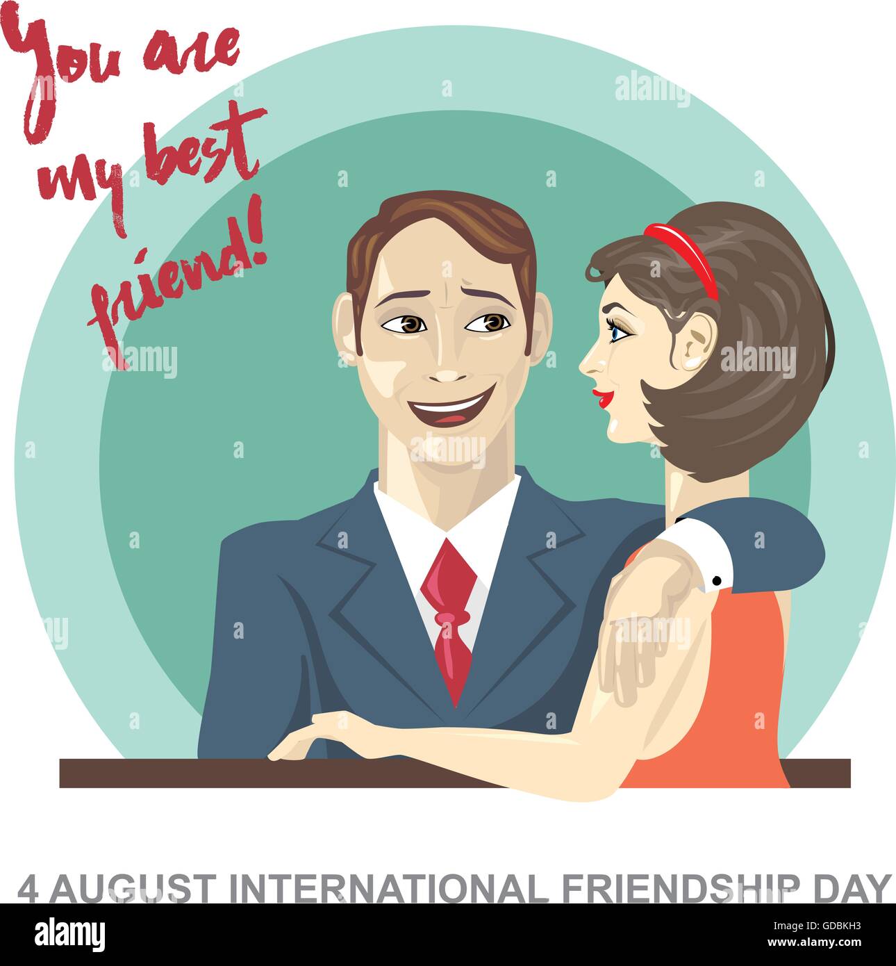 Mature man embracing mature woman Stock Vector Images - Alamy