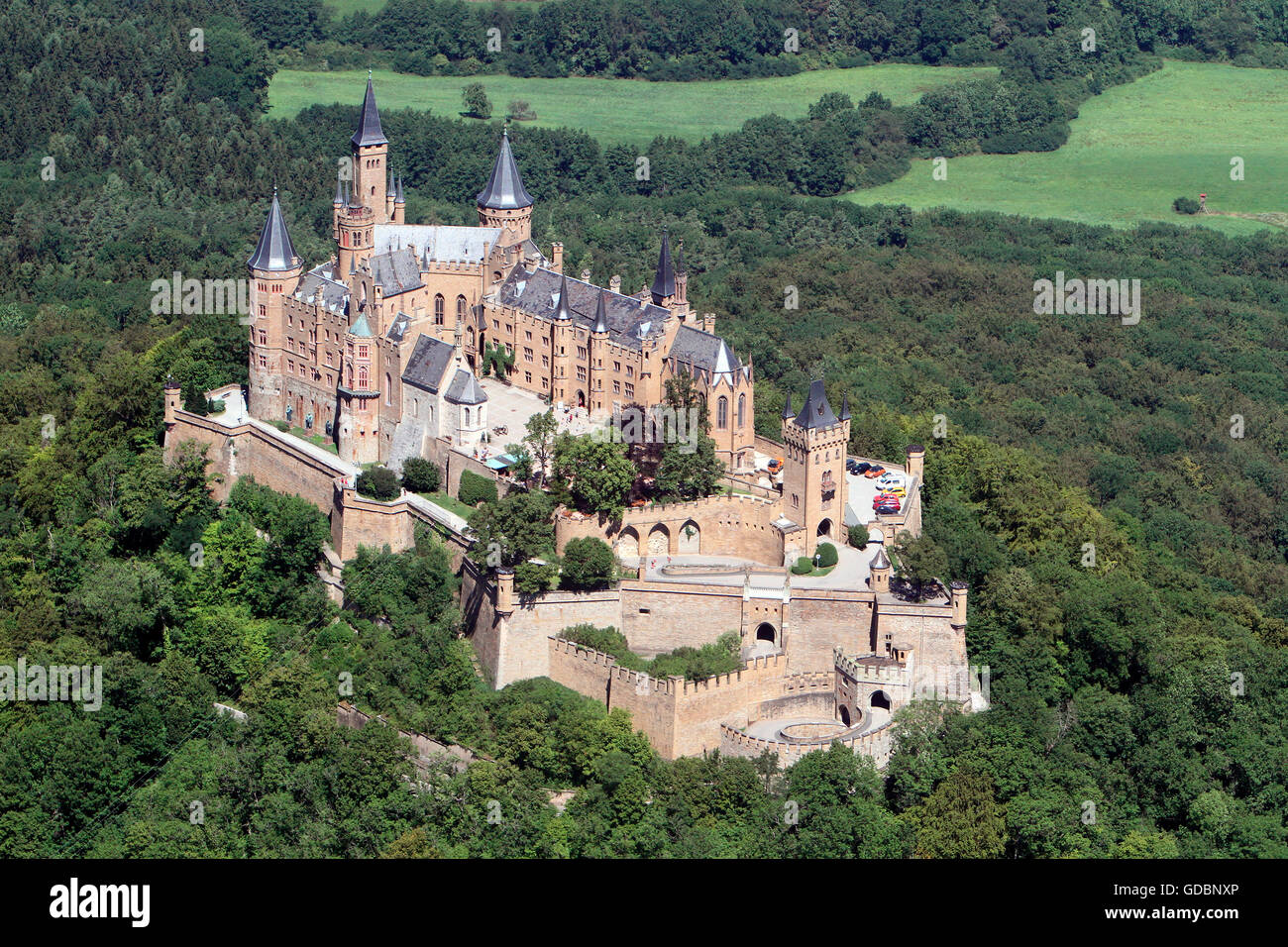 Castle Hohenzollern, Hechingen, Baden Wurttemberg, Germany Stock Photo