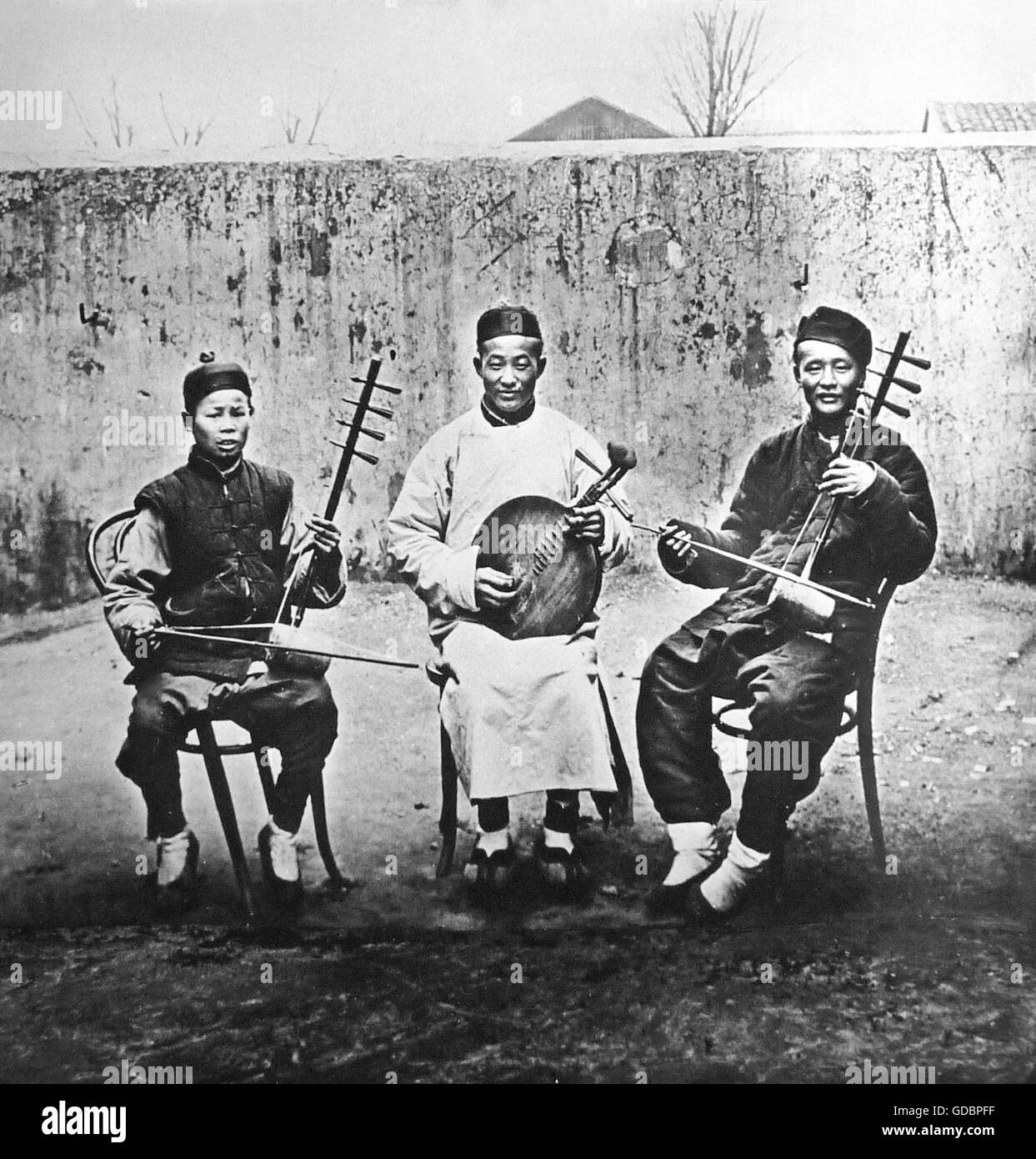 geography / travel, China, people, Chinese salon musicians, circa 1900 ...
