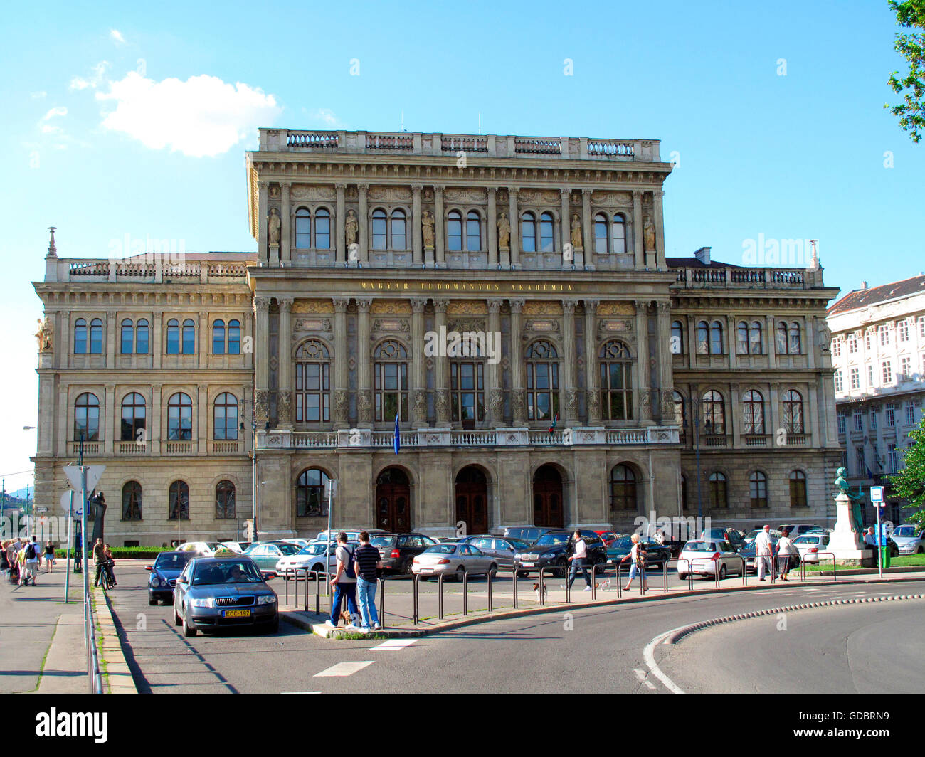 Hungarian Academy of Sciences, Budapest, Hungary / Magyar Tudomanyos Akademia, MTA Stock Photo