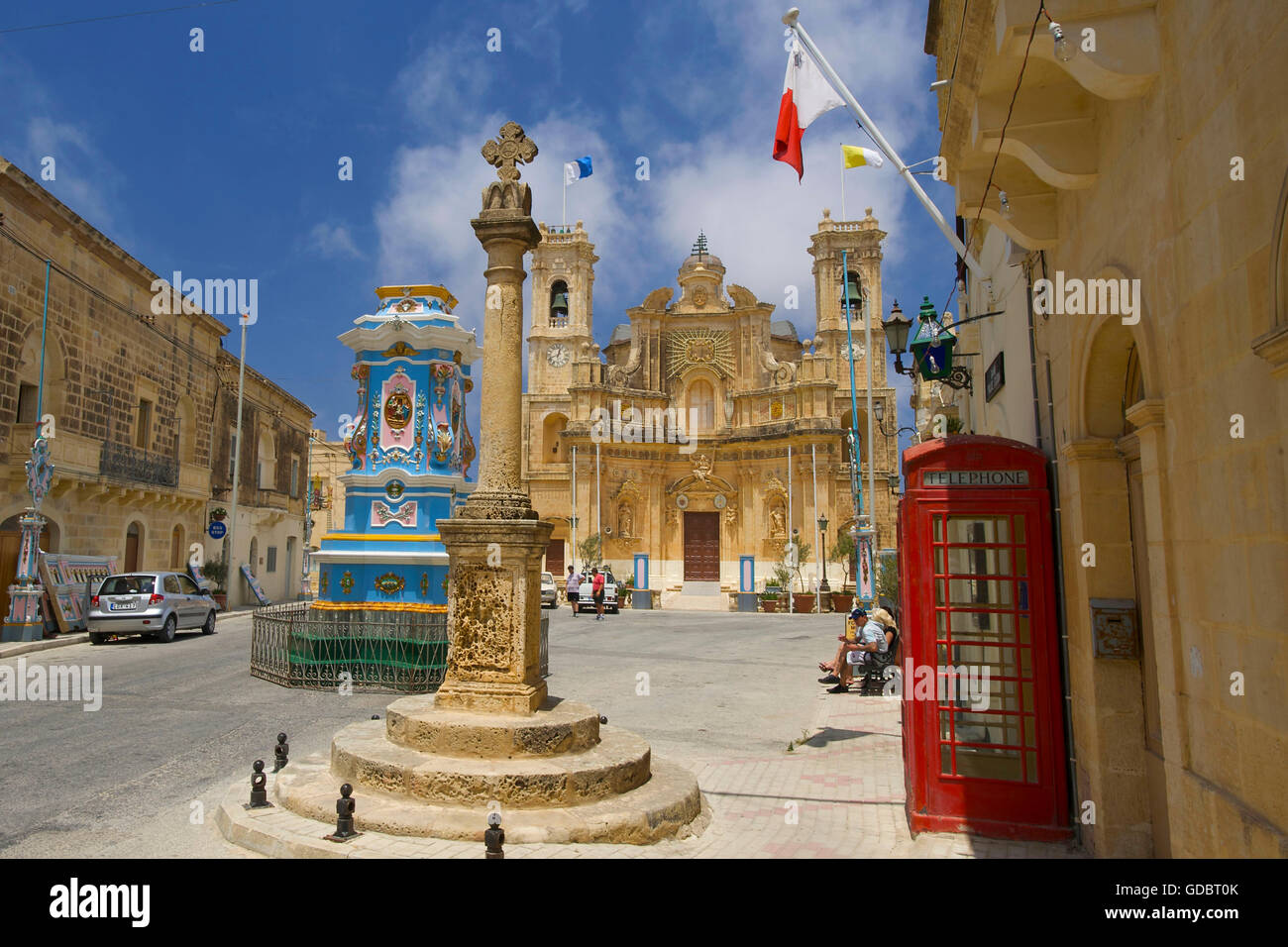 Cathedral in Gharb, Gozo Island, Malta Stock Photo
