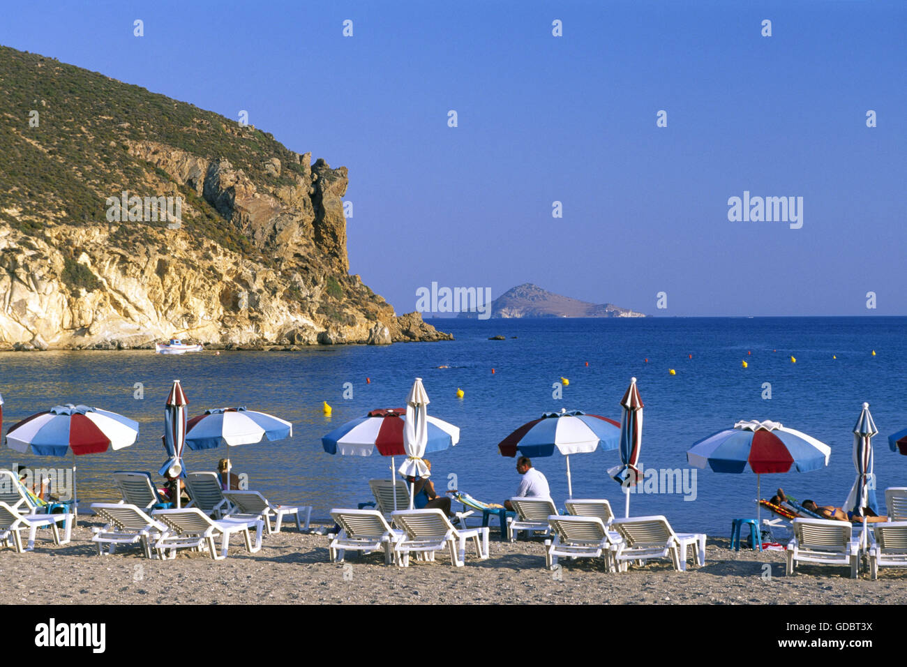Ormos Kambou, Patmos, Dodekanes, Greece Stock Photo