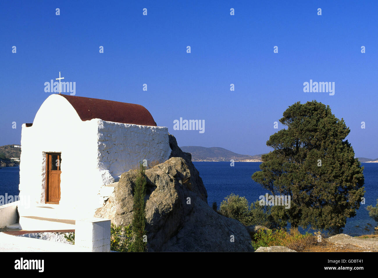 Kapelle, Skala, Patmos, Dodekanes, Griechenland Stock Photo