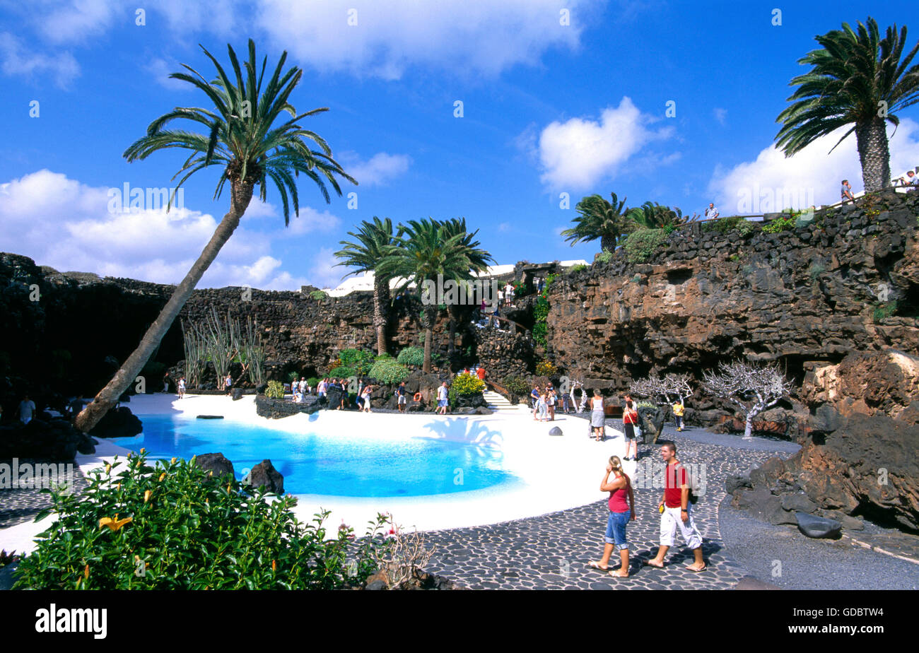 Jameos del Agua, Lanzarote, Canary Islands, Spain Stock Photo