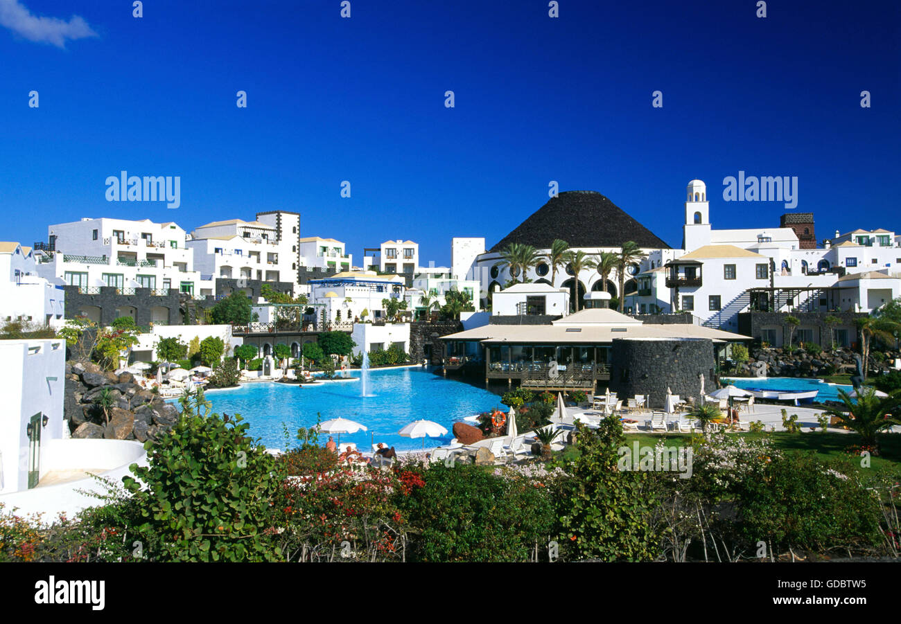 Hotel Grand Melia Vulcan in Playa Blanca, Lanzarote, Canary Islands, Spain Stock Photo
