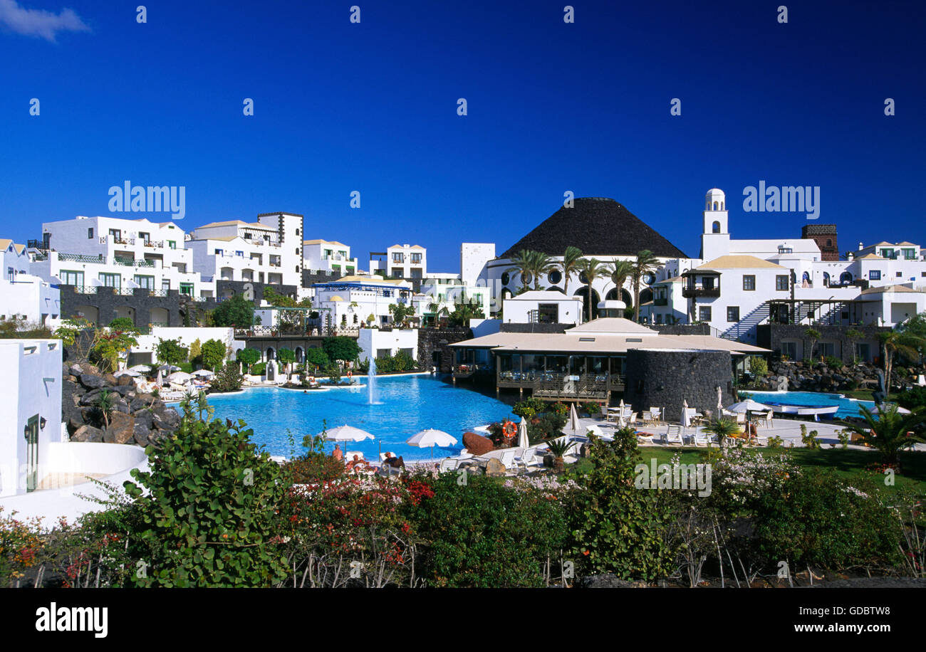 Hotel Grand Melia Vulcan in Playa Blanca, Lanzarote, Canary Islands, Spain Stock Photo