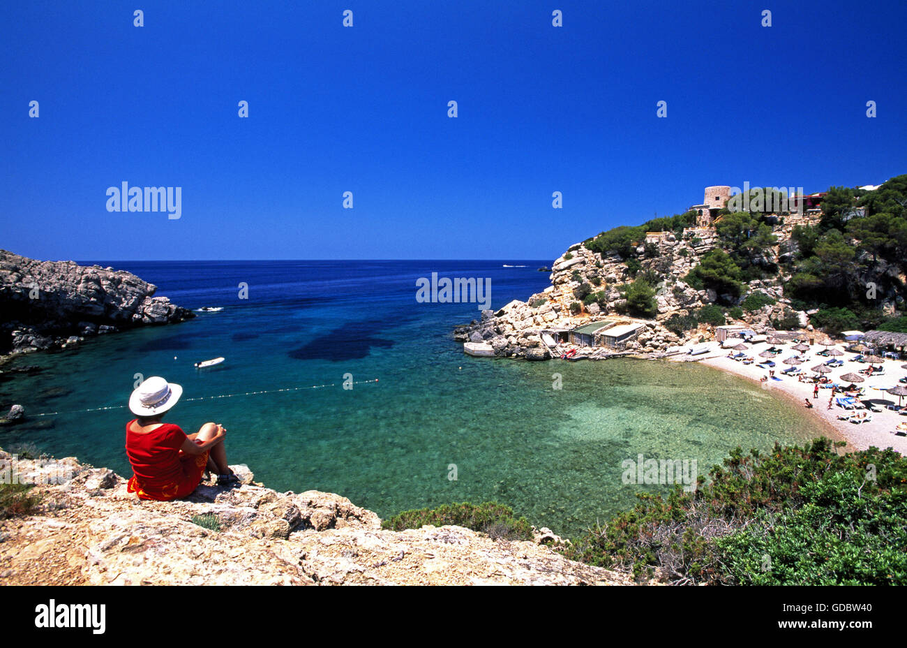 Cala Carbo, Ibiza, Balearic Islands, Spain Stock Photo