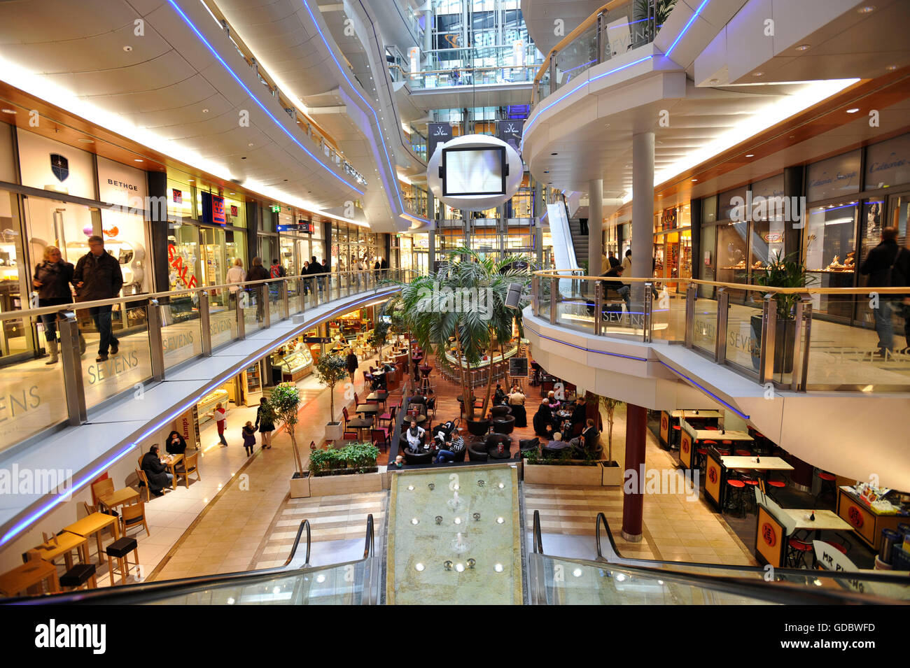 Sevens, Shopping centre, Dusseldorf, North RhineWestphalia, Germany / Düsseldorf Stock Photo