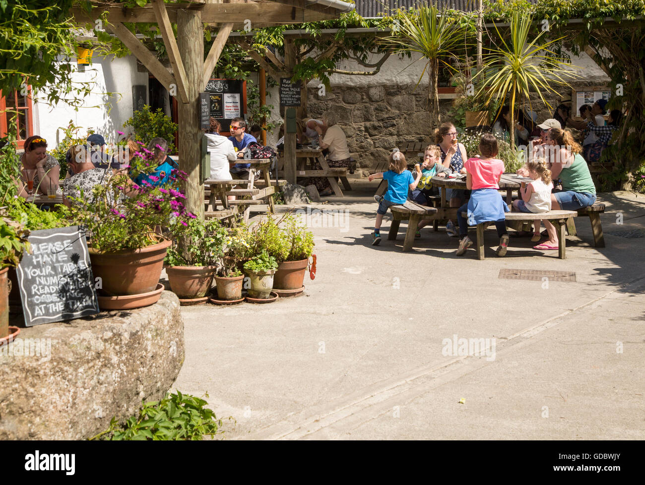 Roskillys farm ice cream cornwall hires stock photography and images
